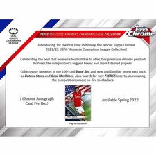 2021-22 Topps (UEFA) Women's Champions League Chrome Soccer BOX 21TOSCLCW