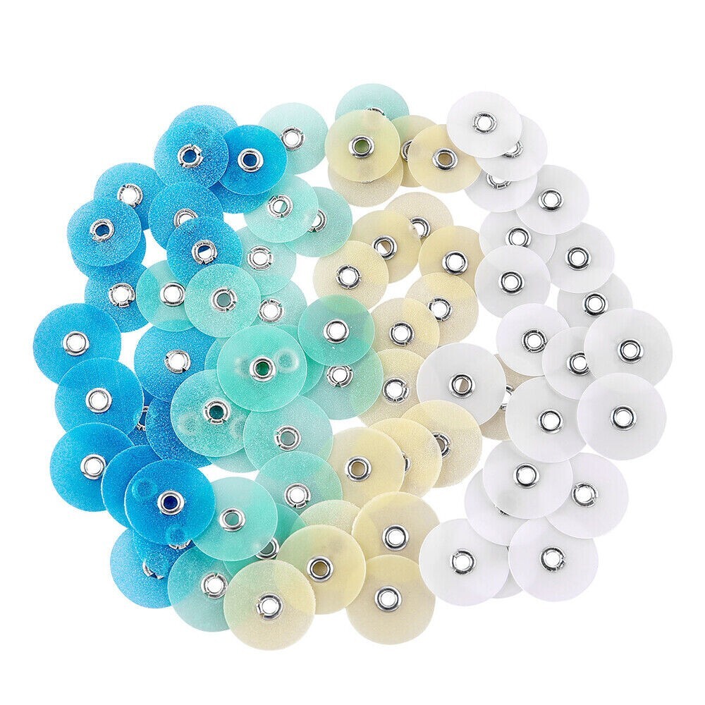 Disques De Polissage Pour Composite Dentaire – 80 Pièces Avec Mandrin 12/14mm – Neufs