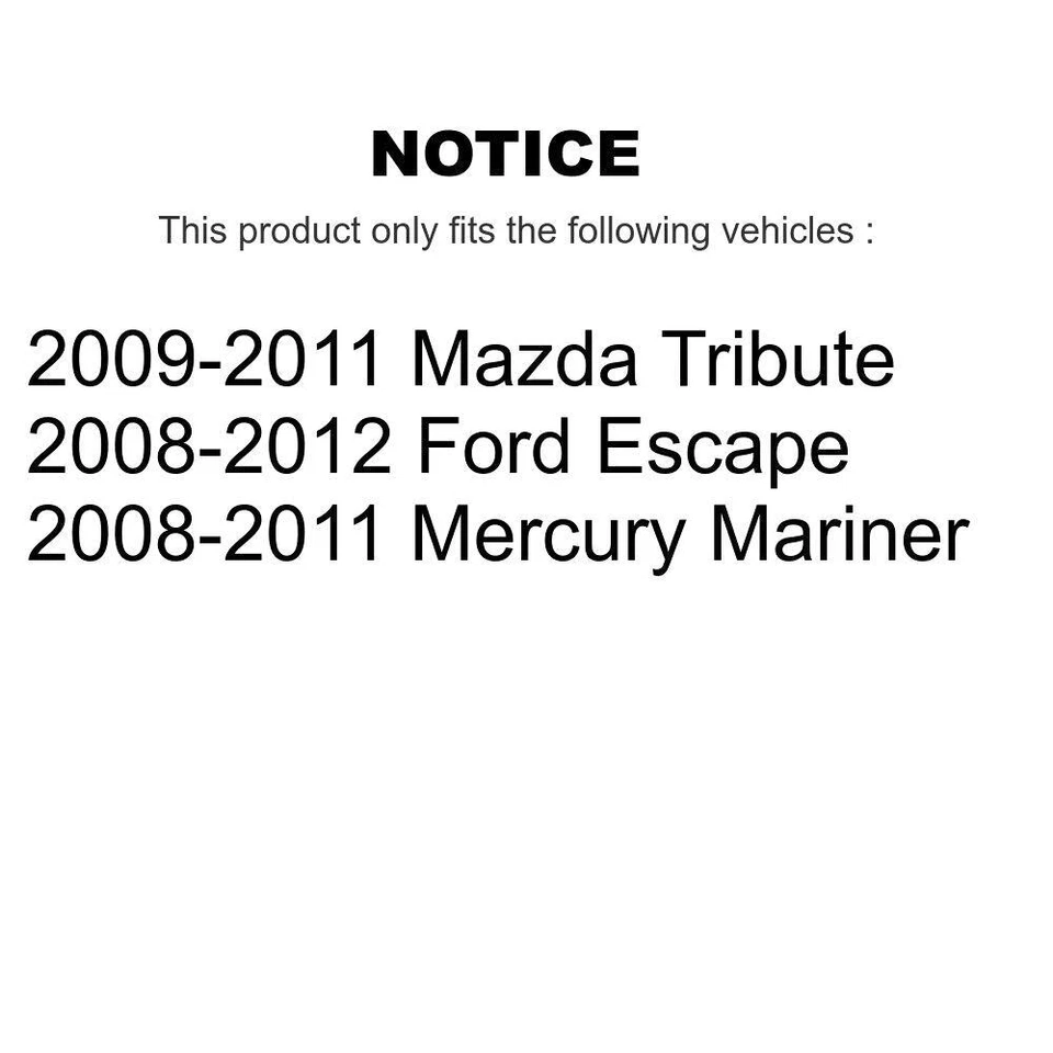 Brake Drum Shoes & Spring Rear Kit For Ford Escape Mercury Mariner Mazda Tribute - Image 2 of 2