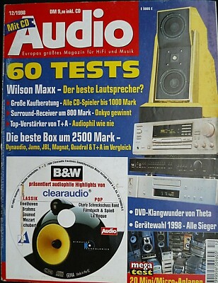 AUDIO 12/98,WILSON MAXX,JAMO 7.6,JBL TI 600,QUADRAL AURUM 5,T + A TAL 110,STEREO