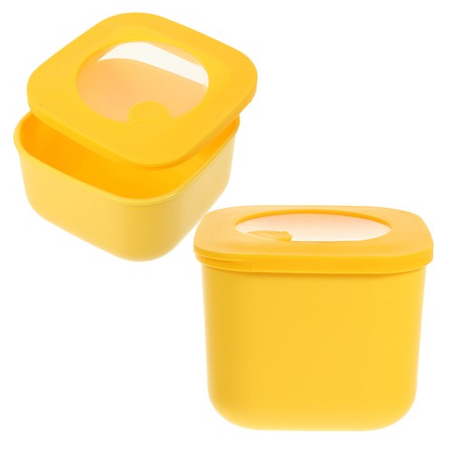 2 Pcs Cheese Storage Container for Fridge Butter Slices Small Boxes