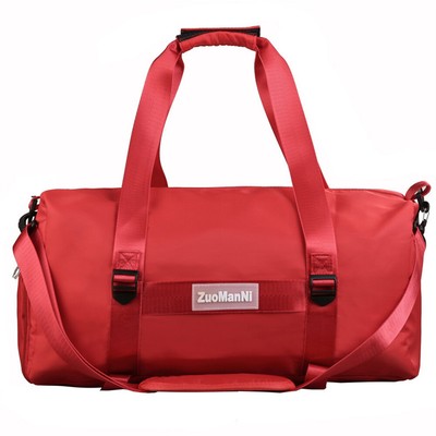 Nylon Fitness Bag Multifunctional Portable Gym Bags for Men Women (Red ...