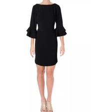 NWT Lauren Ralph Lauren Women's Valakis Elbow Sleeves Shift Casual Dress Size 6