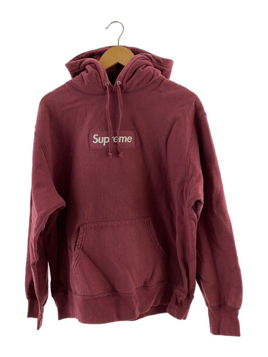 Supreme Hoodie M BOX LOGO HOODED SWEEDED COTTON Bordeaux RED