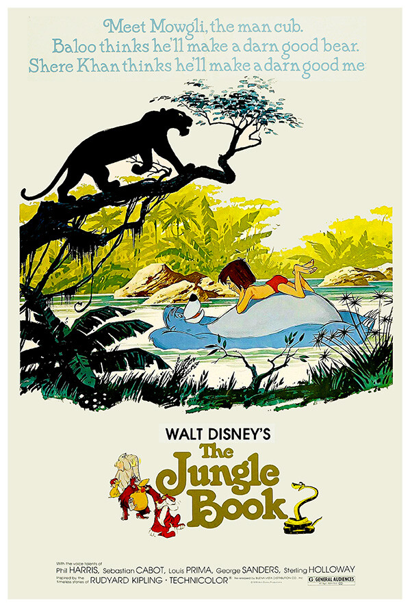ジャングルブック Jungle Book ディズニー リトグラフ ポスター 絵画 Shop Disney The Jungle Book Wall Art From Thomas Kinkade Studios