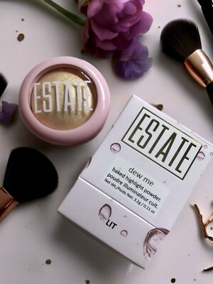 Estate Dew Me Baked Highlight Powder Highlighter - Lit - 0.1 oz - New in Box