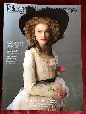 TELEGRAPH mag 16-08-2008 KEIRA KNIGHTLEY Ralph Fiennes Ayrton Senna Pierre Hardy
