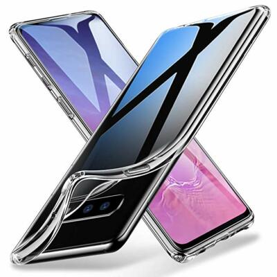 Für Samsung S7 S8 S9 S10 NOTE 9 10 Etui Durchsichtig TPU Gummigelee Silikon Gel Case