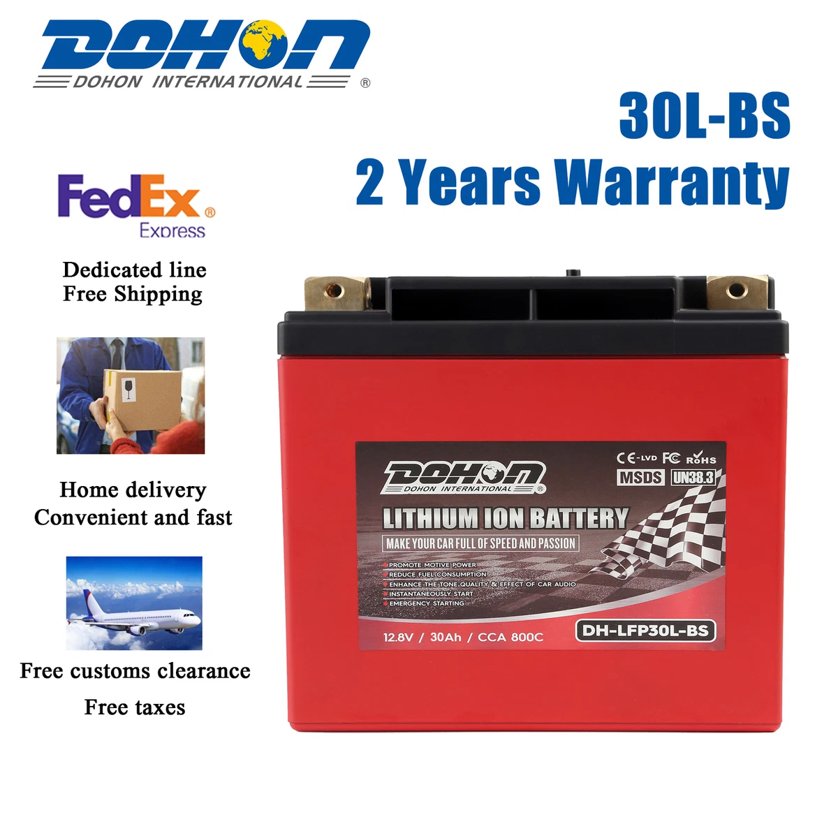 Parts Unlimited Lithium Ion Battery HJTZ7SFP KTM Twins, 47 OFF