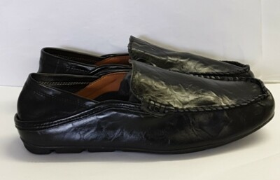 Herren Kunstleder Slipper Fahrschuhe flache Halbschuhe Gr. EU 47 | A/3236# 