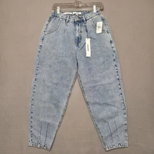 Vigoss Women's Denim Light Wash Balloon Leg Capri Jeans Size 27 NWT