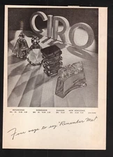 1946 Ciro Perfumes Four Ways to Say Remember Me Original Vintage Print Ad