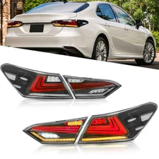 4PCS LED Tail Lights Kit for Toyota Camry 2018-2024 Sedan Tail Light Clear Lens