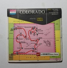 RARE State Tour View-Master COLORADO Map A320 3 Reel Set  Book