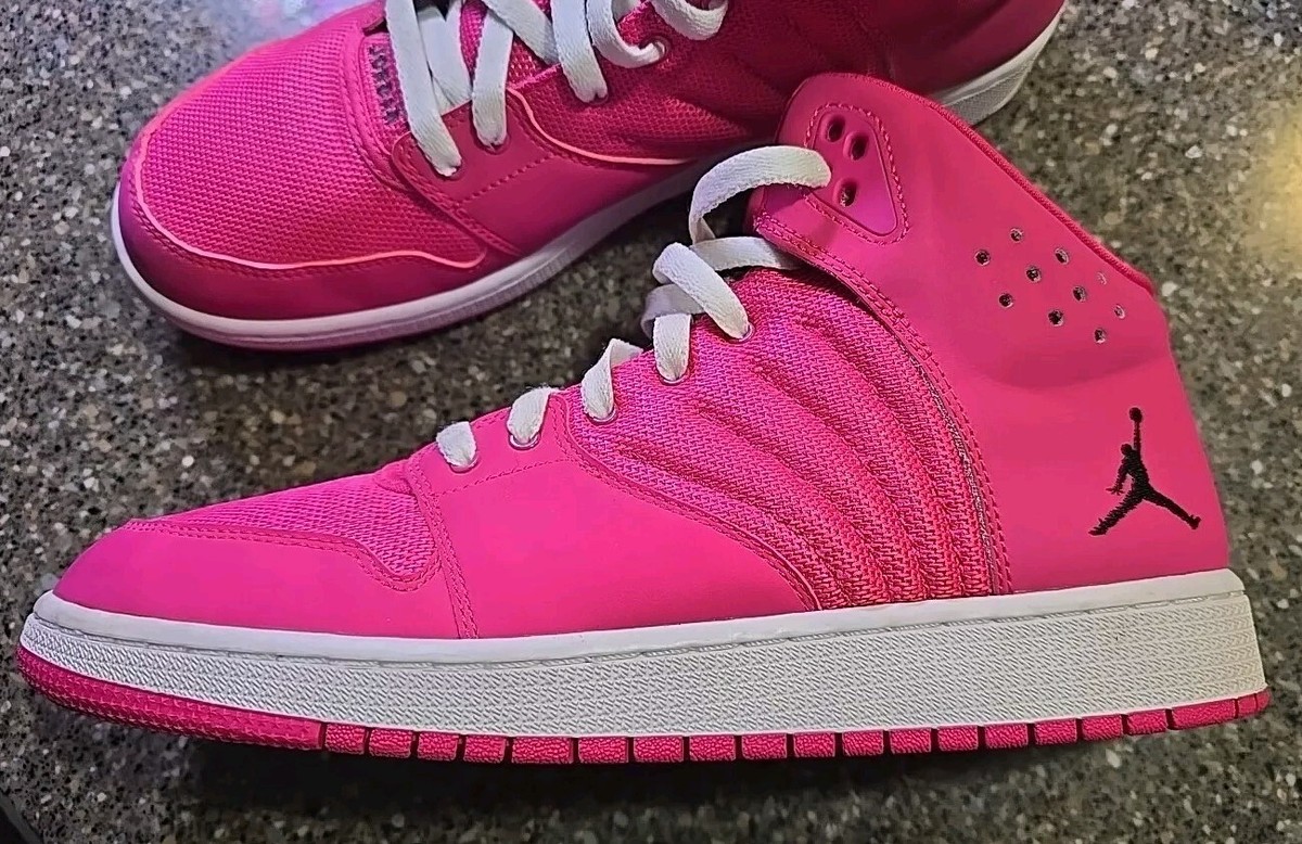 Nike Air Jordan Flight 4 Basketball Shoes Pink 820183-609 Size 9Y