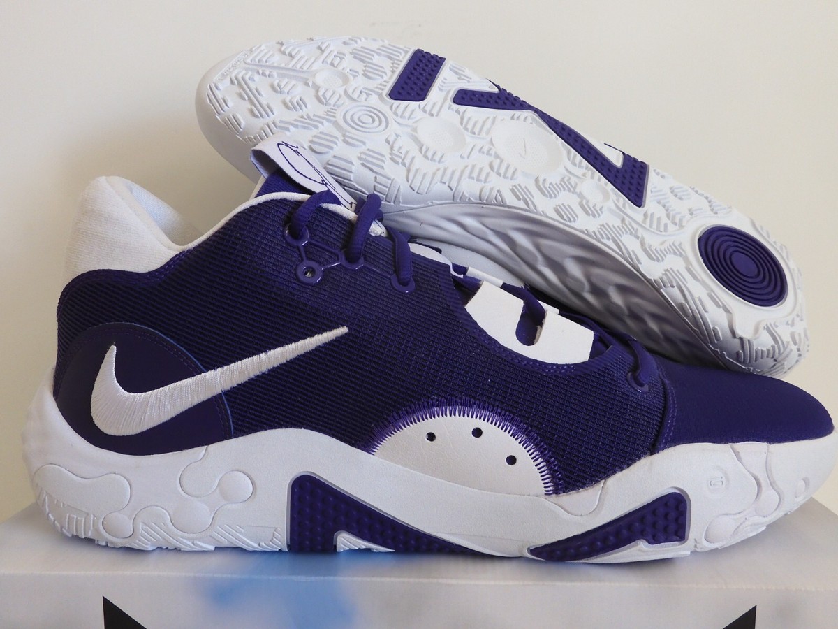 NIKE PG 6 TB PROMO PAUL GEORGE COURT PURPLE-WHITE SZ 15.5 RARE
