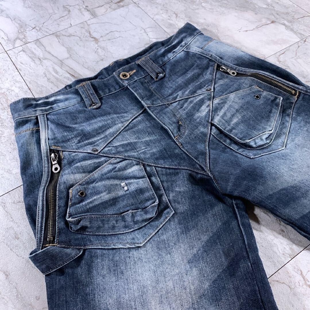 希少【PPFM】y2k 00's archive gasmask denim Rare PPFM y2k 00's archive gasmask denim