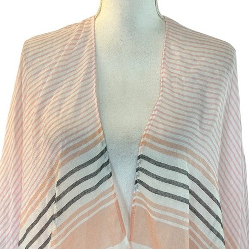 Lane Bryant Sparkling Stripe Kimono Overpiece Women’s One Size Blush Pink NEW - Picture 5 of 10