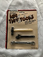 1979 Kidco Mini Tuff Tools Diecast Toys Hammer and Wrenches Vintage NOS