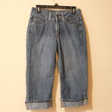 Riders by Lee Blue Capri Mid-Rise Size 8M Stretch Fit 30x18.5 p24-25