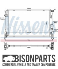 "FITS MERCEDES V-CLASS & VITO (2015 ONWARDS) COOLANT RADIATOR ASSEMBLY NIS606453