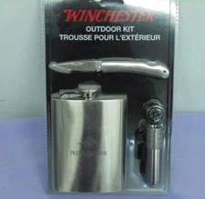Winchester Knife 31-001463 Flack Combo Stainless Steel Compass Outdoor Kit