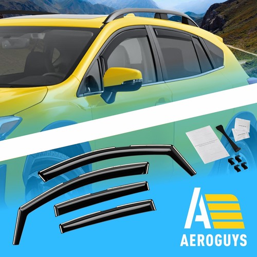 Side Window Deflectors Rain Guards for 2018-2023 Subaru XV Crosstrek - Picture 9 of 9