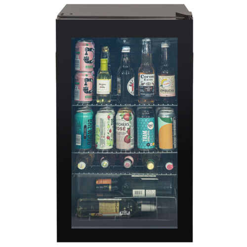 Kuhla KBC3B Black 93L Freestanding Wine &amp; Drinks Mini Fridge &amp; Cooler