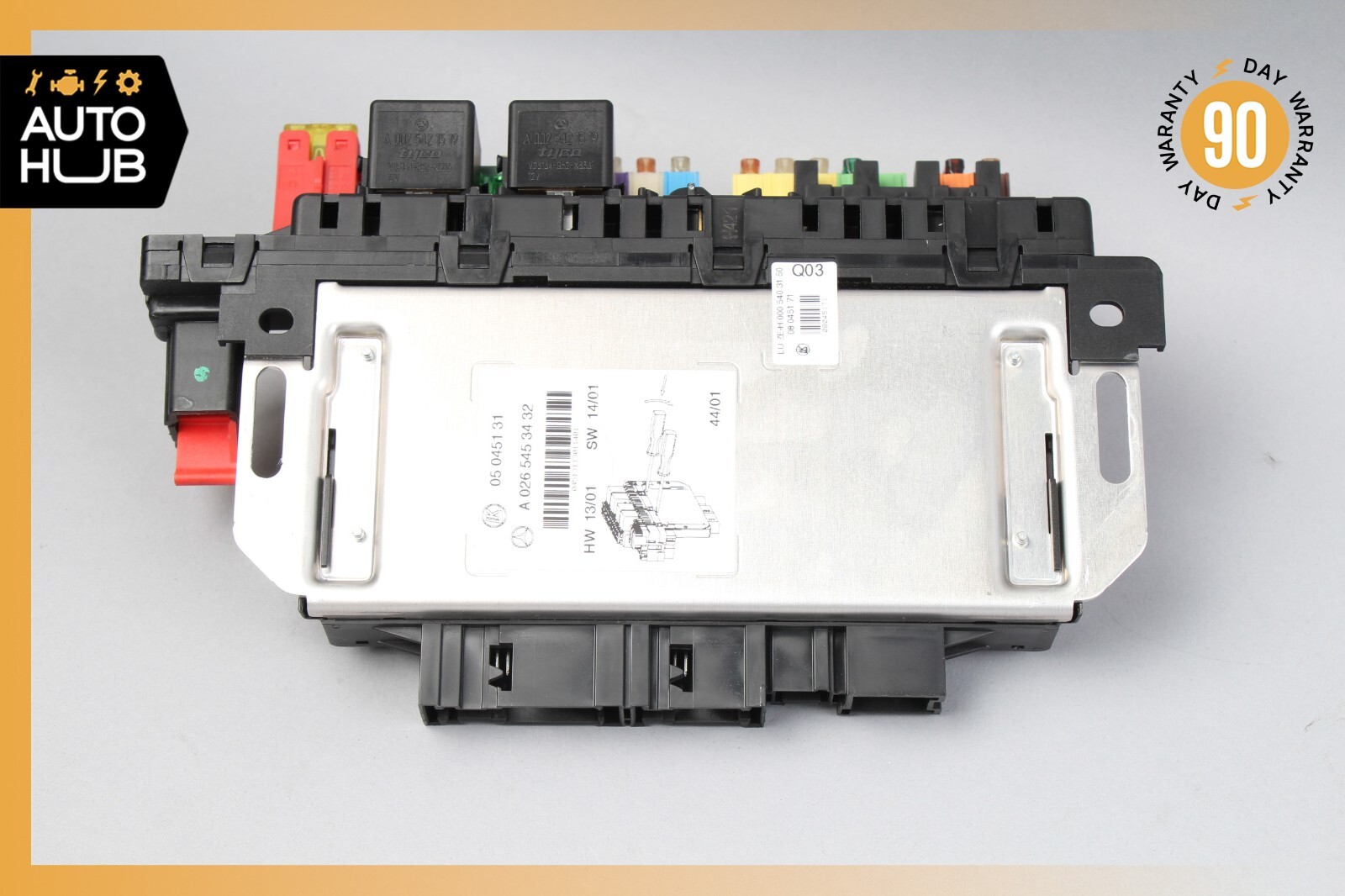 03-12 Mercedes R230 SL500 SL55 AMG SL550 Rear SAM Fuse Box Relay Module OEM