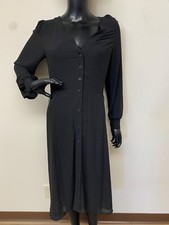 Michael Michael Kors Women's Black Kate Belted Button MIDI Dress Size P/XS NWT