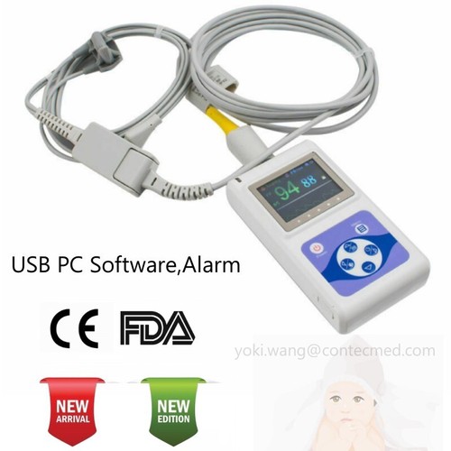 Neontal Infant Digital Spo2 Oximeter Blood Oxygen Pulse Heart Rate Monitor PC SW