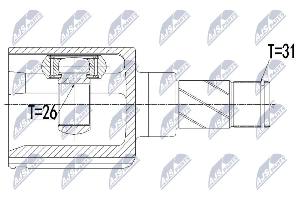 NPW-FR-091 NTY Joint Kit, drive shaft for FORD