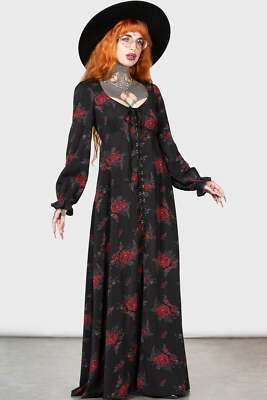 KILLSTAR Maxikleid - Hail Pandora Rose Hexe Goth Gothic Alternative