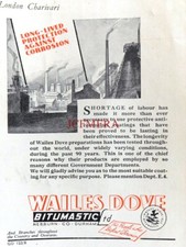 WW2 WAILES DOVE Bitumastic Corrosion Protection Advert Small 1944 Print : 666/70
