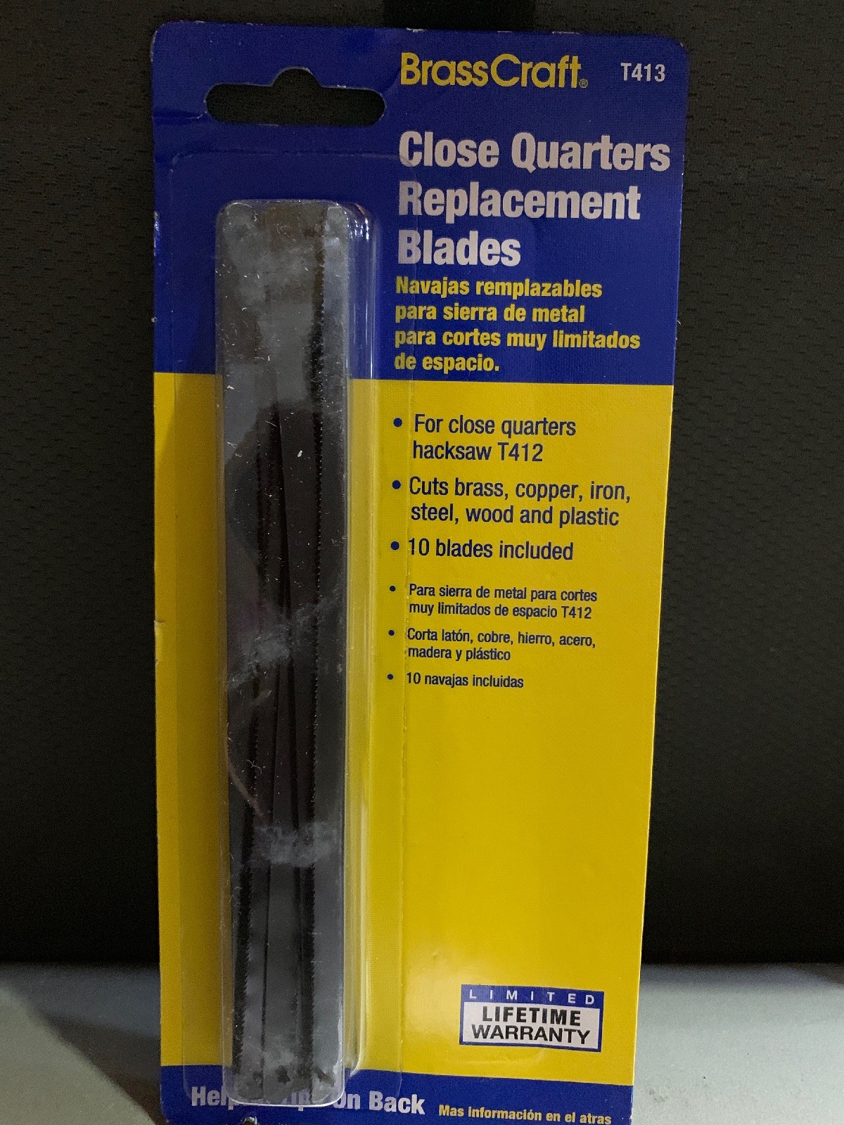 } Brasscraft T413 Close Quarters for Hacksaw T412 Replacement Blades 10