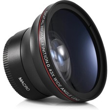 Lightdow 58mm 0.43x Add-on HD Lens High Defination Wide Angle Macro