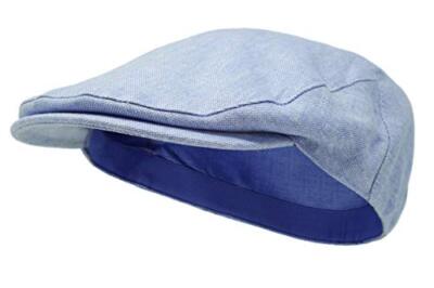 The Sammy – Irish Linen Flat Cap Medium Summer Blues