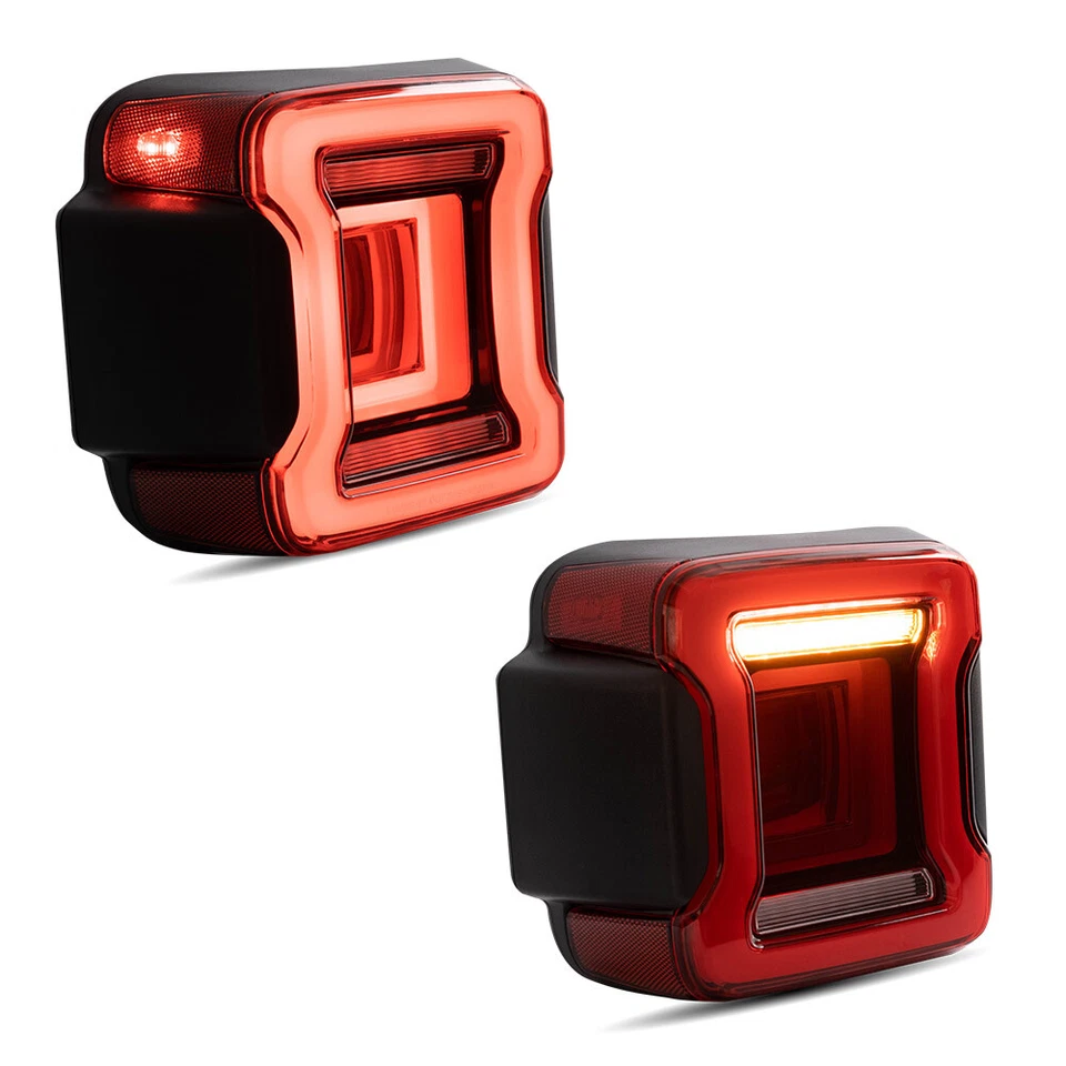 Conjunto de luces traseras LED para Jeep Wrangler JL 2018-23 luces traseras intermitentes 2x Foto 3 de 4