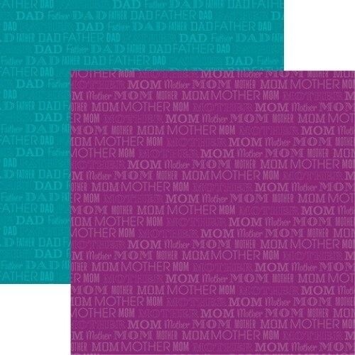 Reminisce - Our Family Mother/Father Scrapbook Paper - 5 Sheets for ...