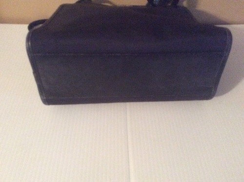 Brighton Black Canvas Croco Leather Silver Shield Crest Shoulder Handbag Purse - Picture 8 of 12
