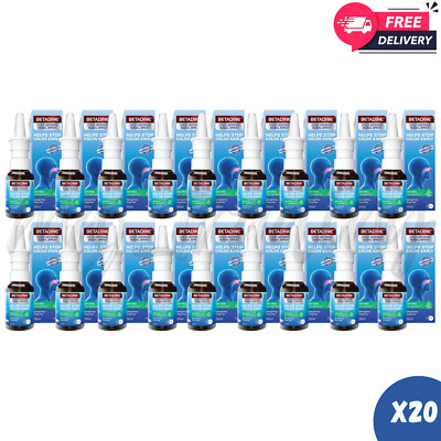 20x BETADINE Adult Cold Defence Nasal Spray 20ml Helps Stop Colds Early