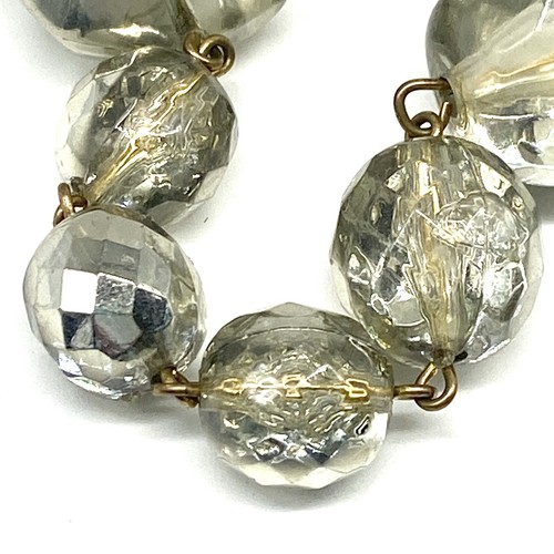 Vintage Estate Costume Jewelry Necklace Single strand Chunky acrylic Beads - Picture 5 of 11