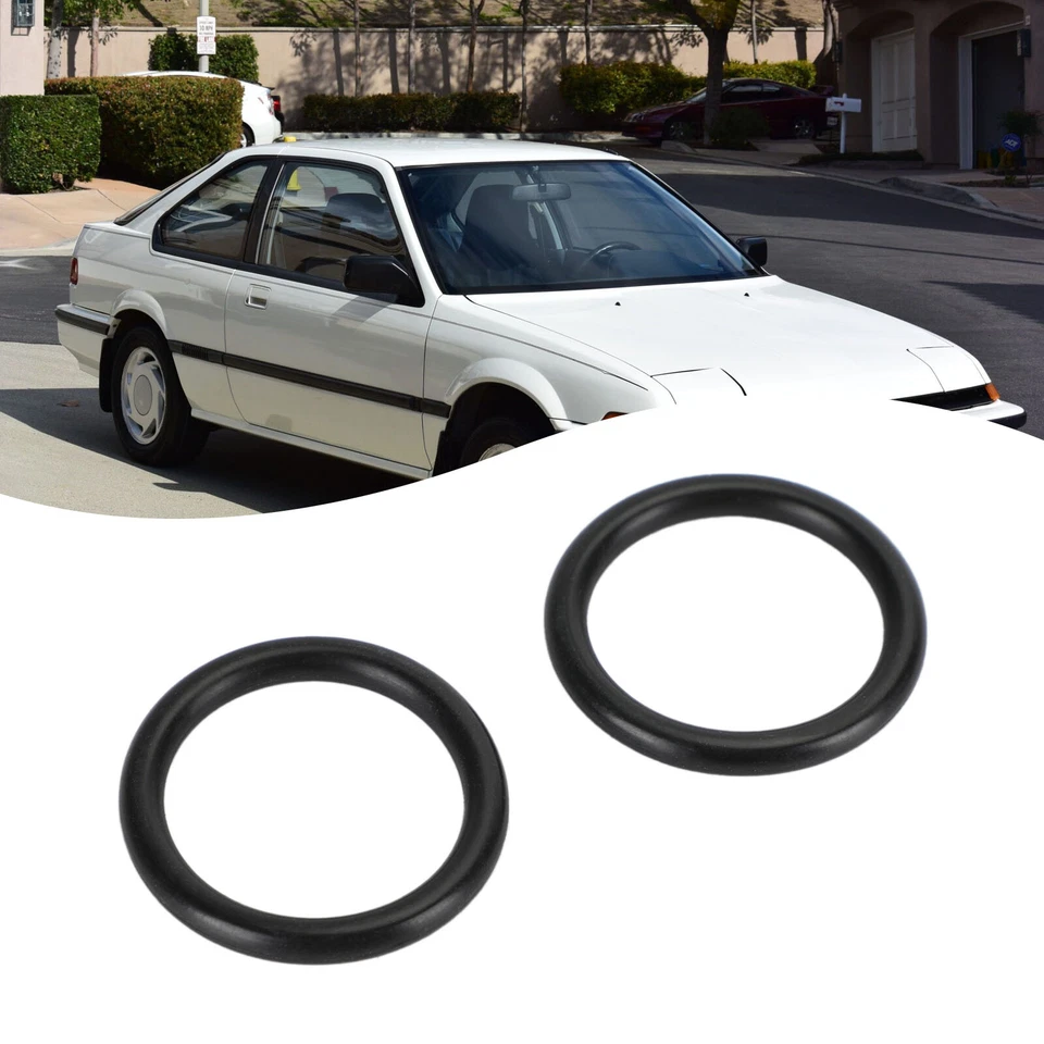 2 x Conjunto de O-ring de Tubo de Conexão de Líquido de Refrigerante Honda para Honda Civic CRX Accord Integra - Imagem 2 de 4