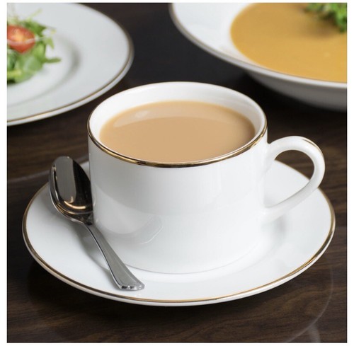 10 Strawberry Street Gold Rim Cup and Saucer Set - Picture 4 of 6
