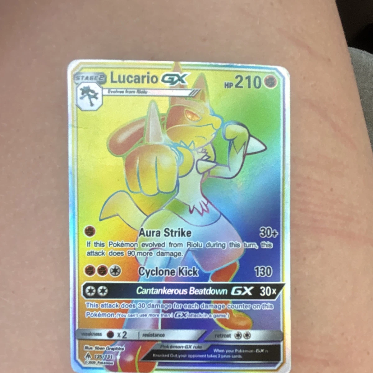 Lucario Holo Pokémon TCG Individual Collectible Card Game Cards