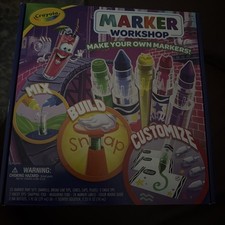 Crayola Marker Workshop DIY Marker Maker Kit 55pc Make 20 Markers Kids Craft New