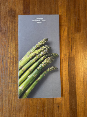 Vintage  LUFTHANSA  First Class Breakfast Menu , 6 Pages, 1991 MINT CONDITION!