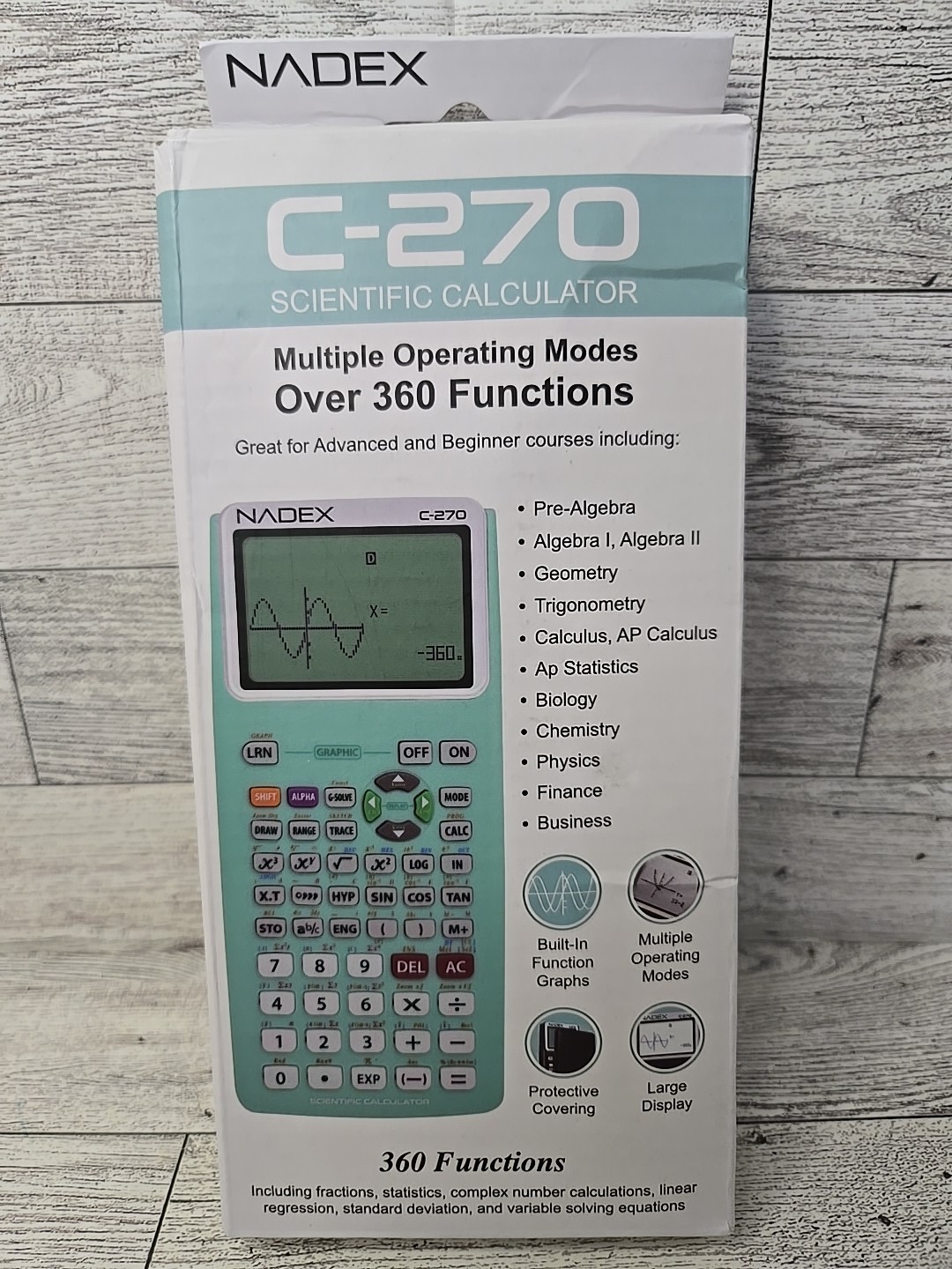 Scientific Calculator C-270 College & High School Students with Graph Functions-image