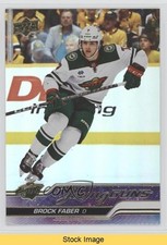 2023-24 Upper Deck Series 1 Young Guns Silver Foil Brock Faber #215 READ 10ft