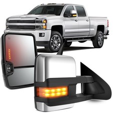 Pwr Heated Tow Mirrors 2015-2019 Chevy Gmc 25003500 Hd Turn Signal Chrome Pwr Heated Tow Mirrors 2015-2019 Chevy Gmc 25003500 Hd Turn Signal Chrome